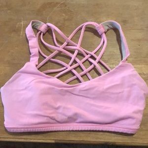 pink size 4 lululemon free to be wild sports bra